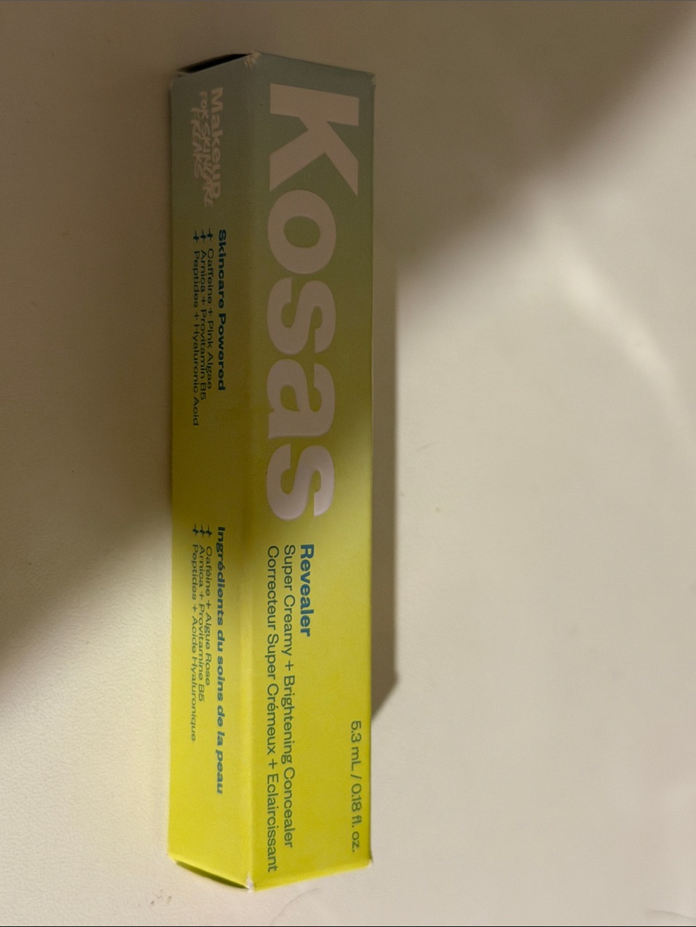 Kosas Revealér Super Creamy Brightening Concealer - Yellow Green Box